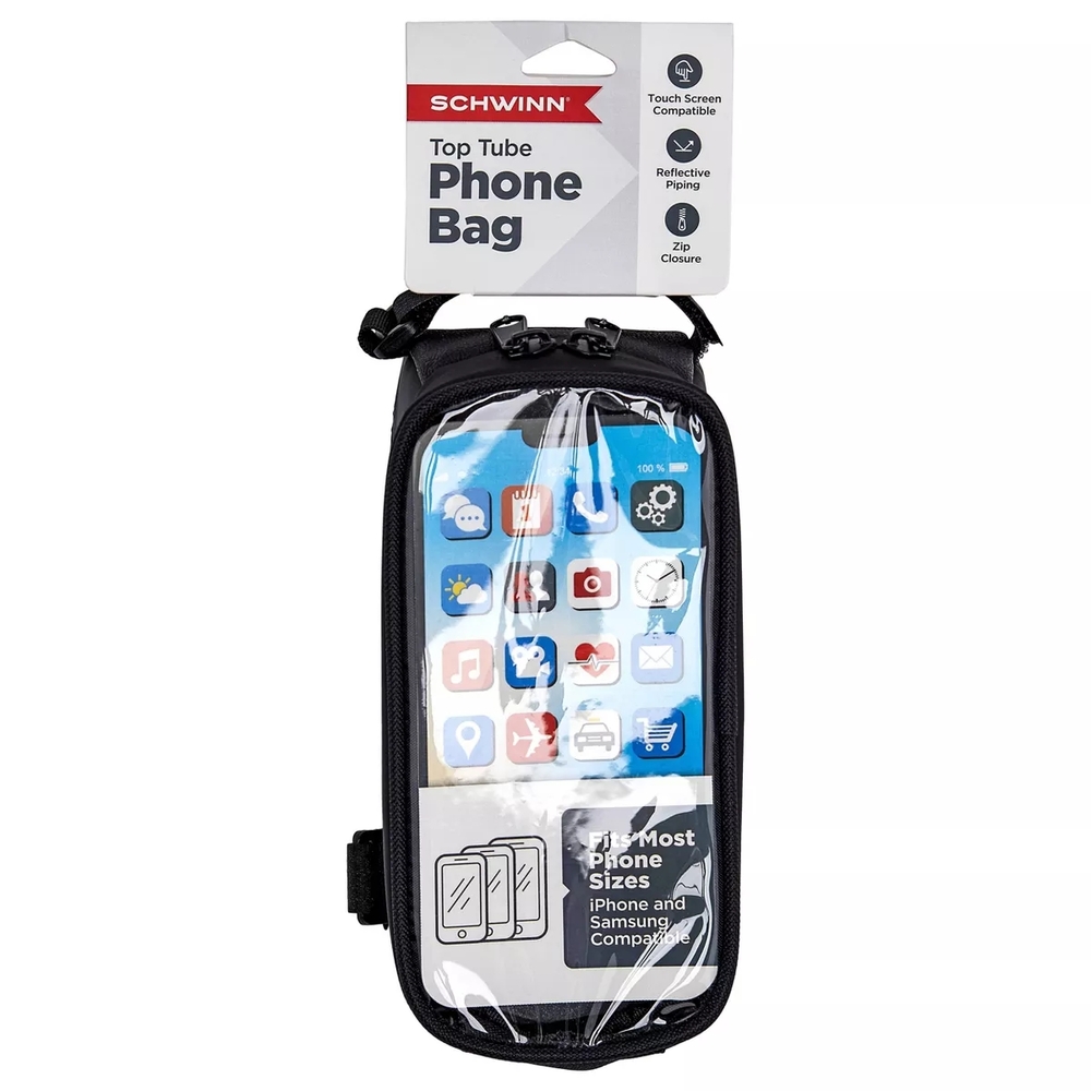 Schwinn Black Top Tube Phone Bag